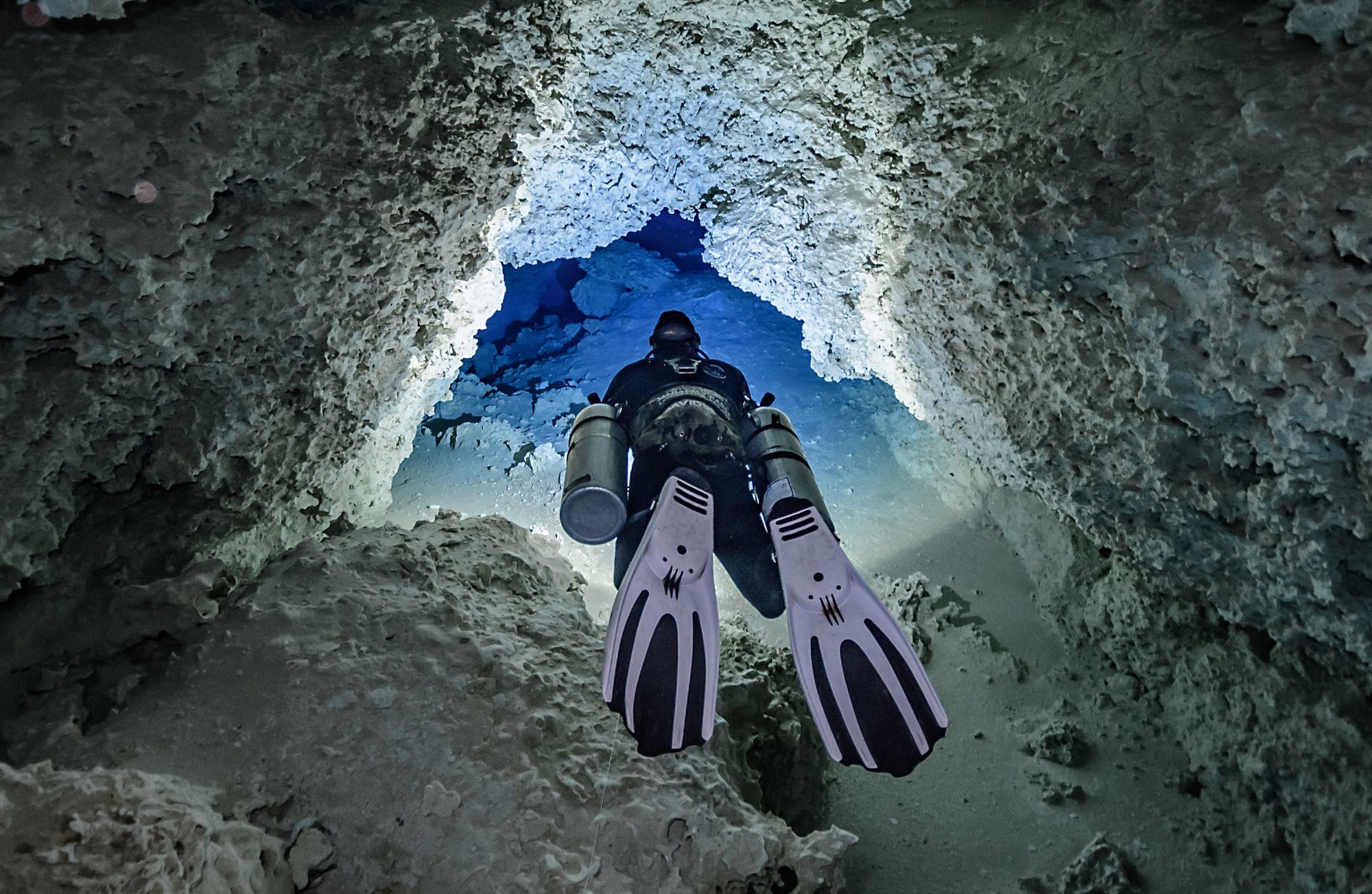 Sidemount diving in Mexico